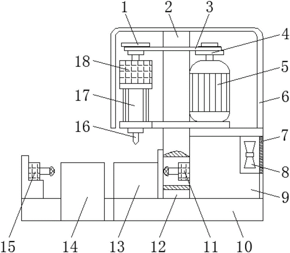 Center hole perforating equipment used for gear production