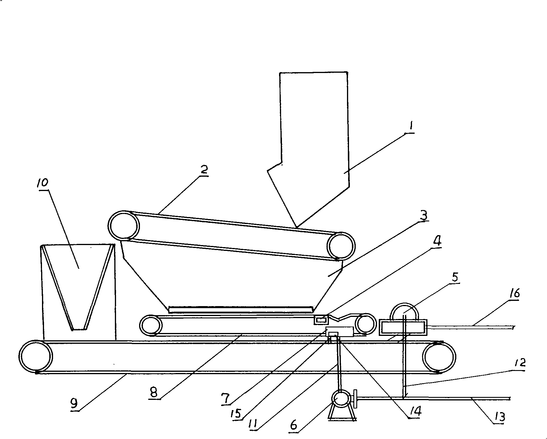 Slow motion belt solid-liquid separation method