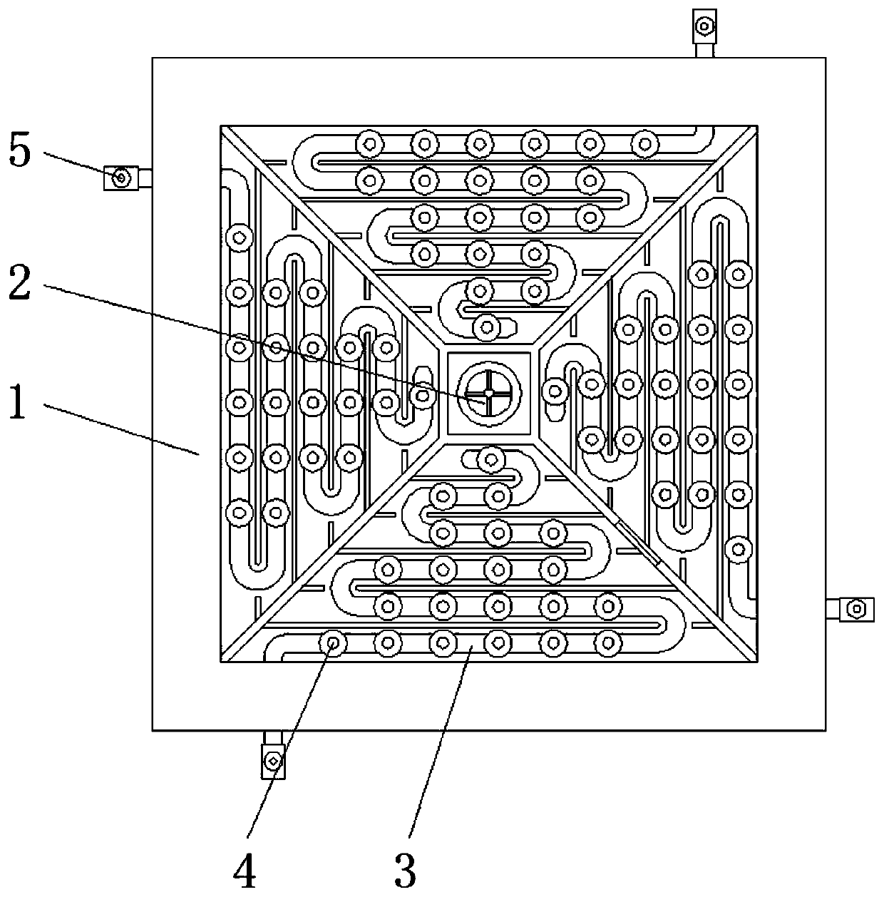 Large-capacity stainless steel heat preserving hot water pool matched with operating working condition of air compressor