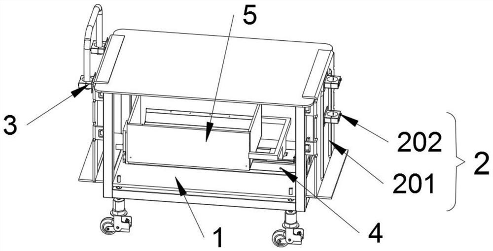 General medical nursing cart with detachable heat preservation cavity