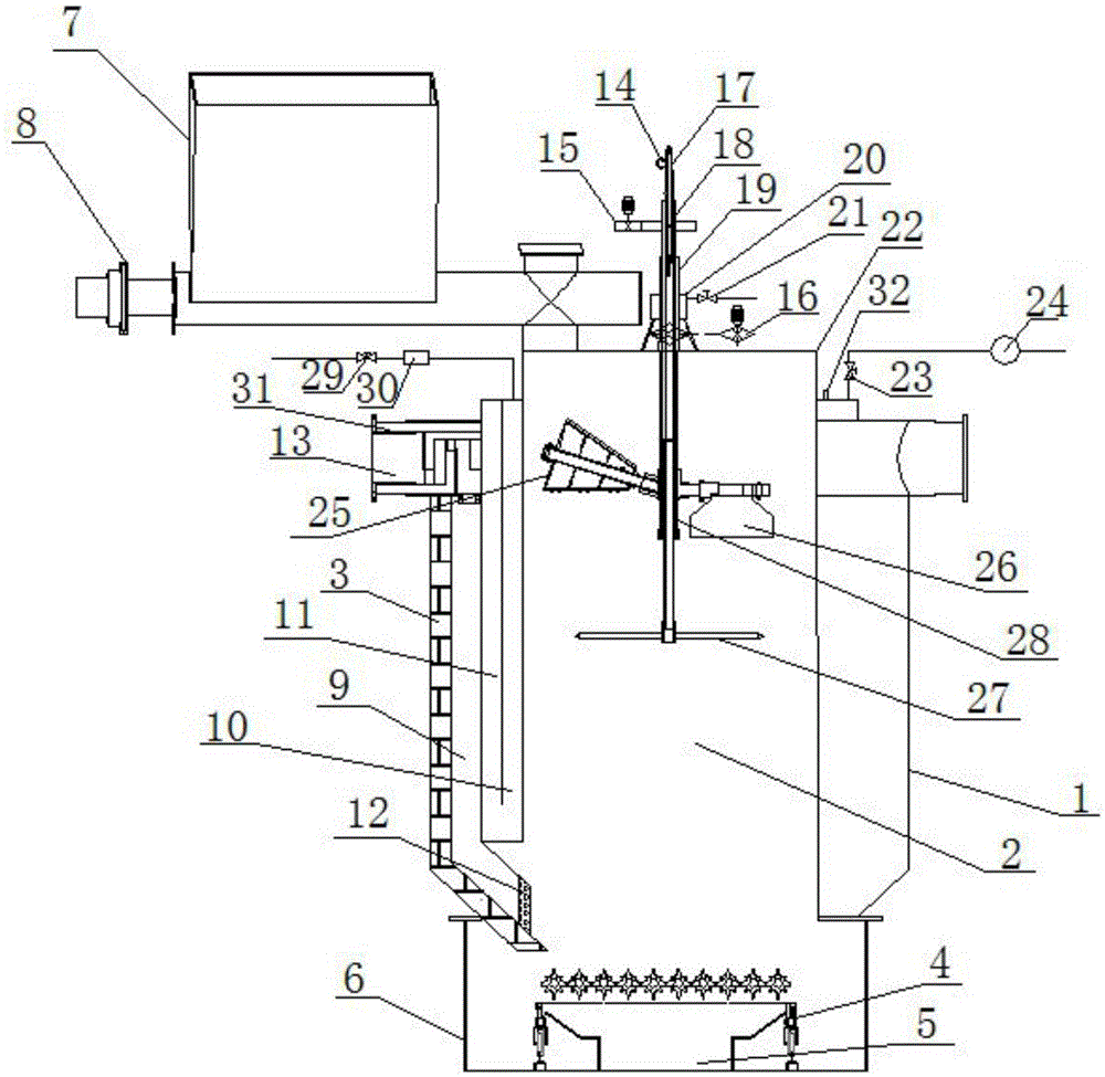 Internal combustion type biomass gasifier