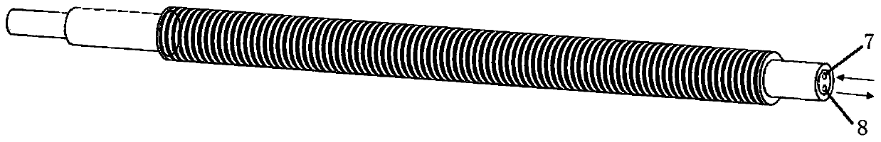 Novel heat pipe ball screw