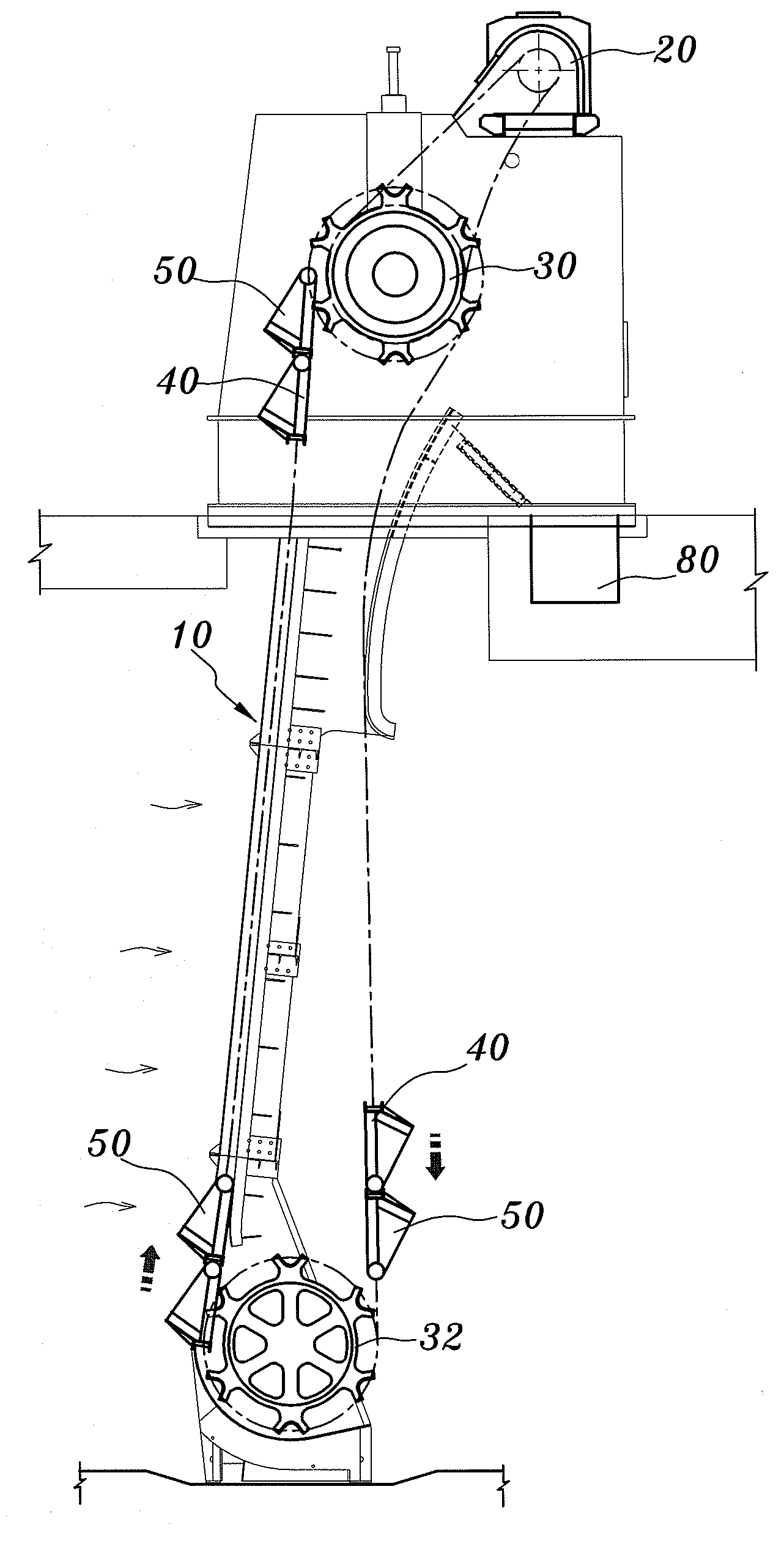 Rotary bar screen device