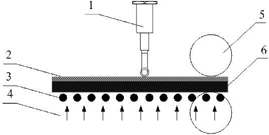 Double-physical-field-assisted single-face laminated metal composite plate manufacturing method