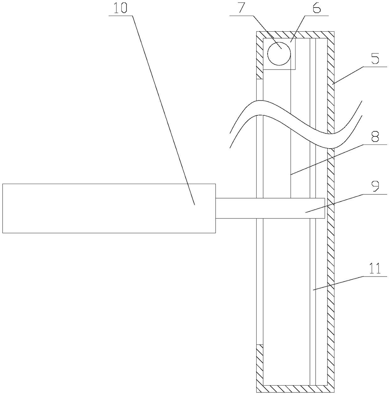 Automatic security robot with cleaning and height adjustment functions