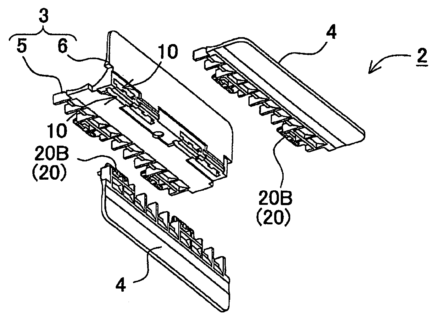 Battery holder for a battery array, and battery array