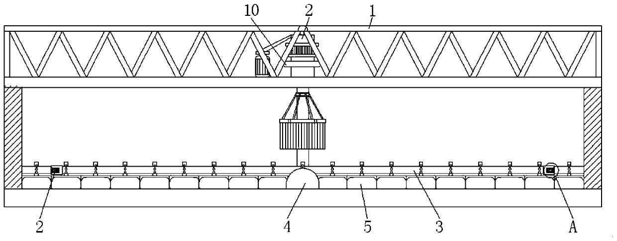 Mud scraping equipment for sedimentation tank