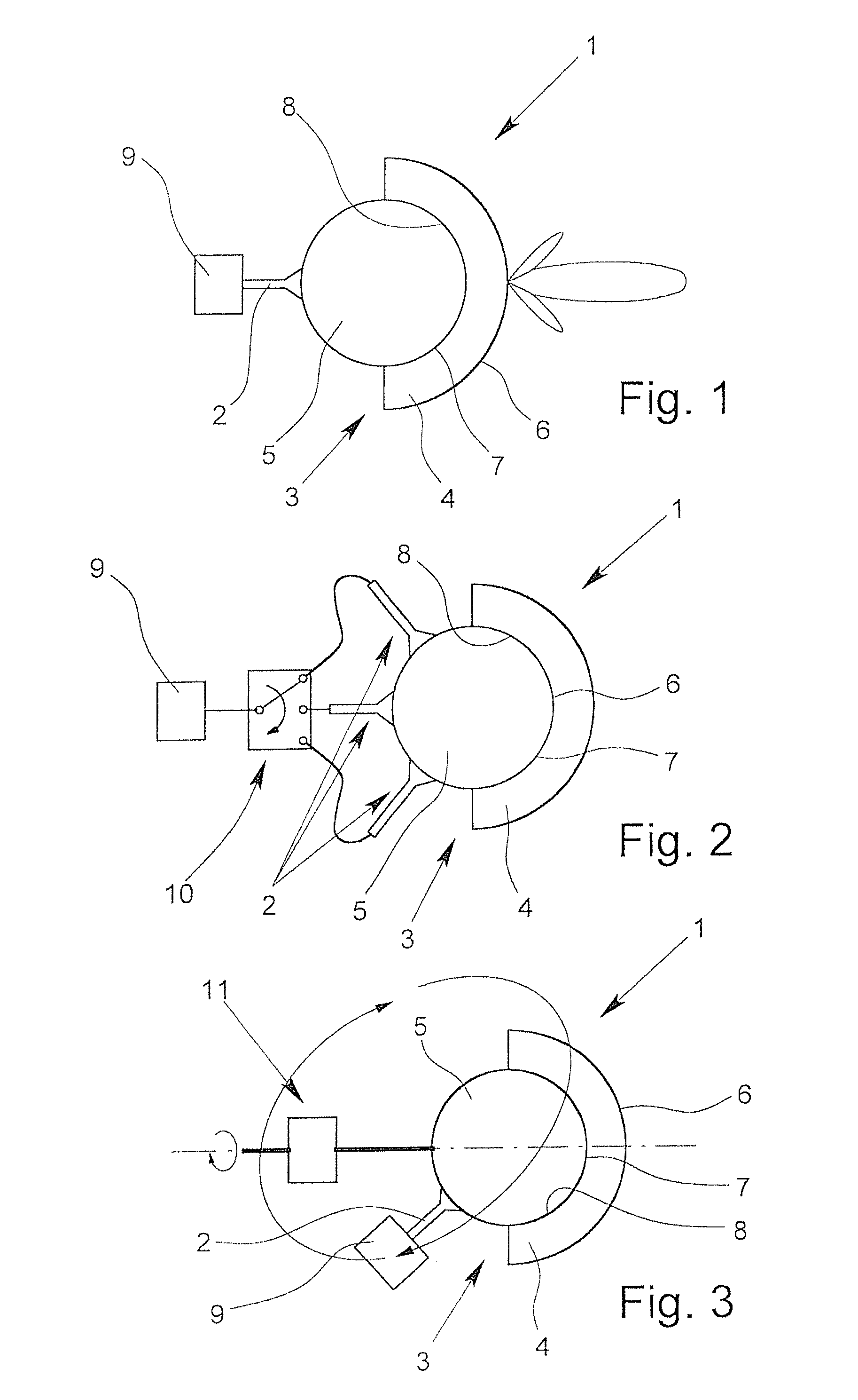 Dielectric antenna and fill level sensor using the radar principle