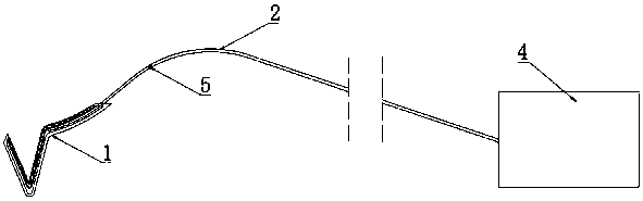 Isolation device for preventing tumor cells from falling off under laparoscope