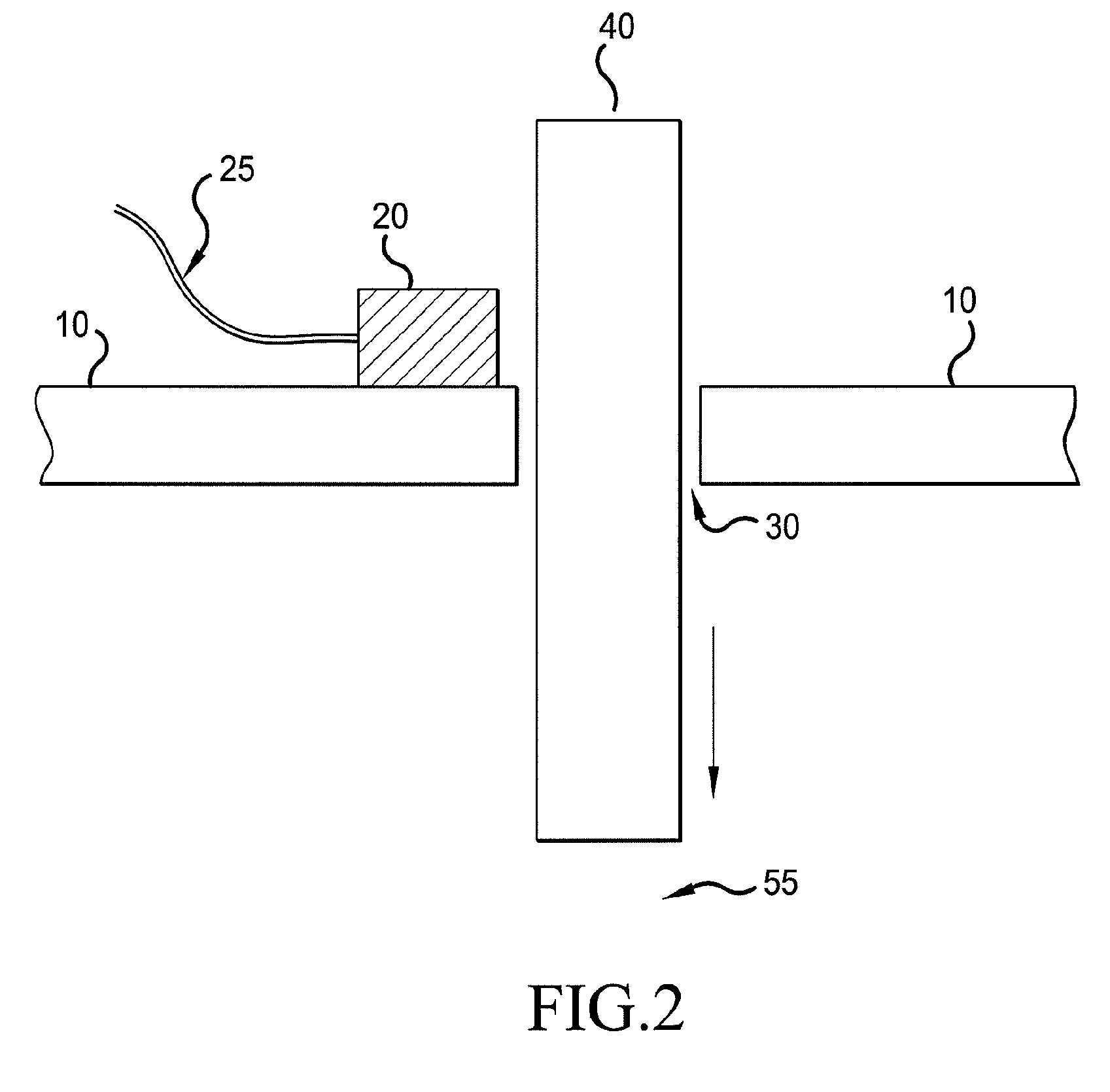 Proximity sensor for brake wear detection