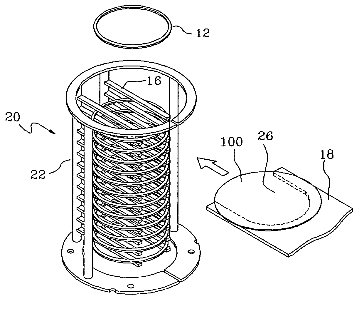 Holder manufacturing method for loading substrate of semiconductor manufacturing device, batch type boat having holder, loading/unloading method of semiconductor substrate using the same, and semiconductor manufacturing device having the same