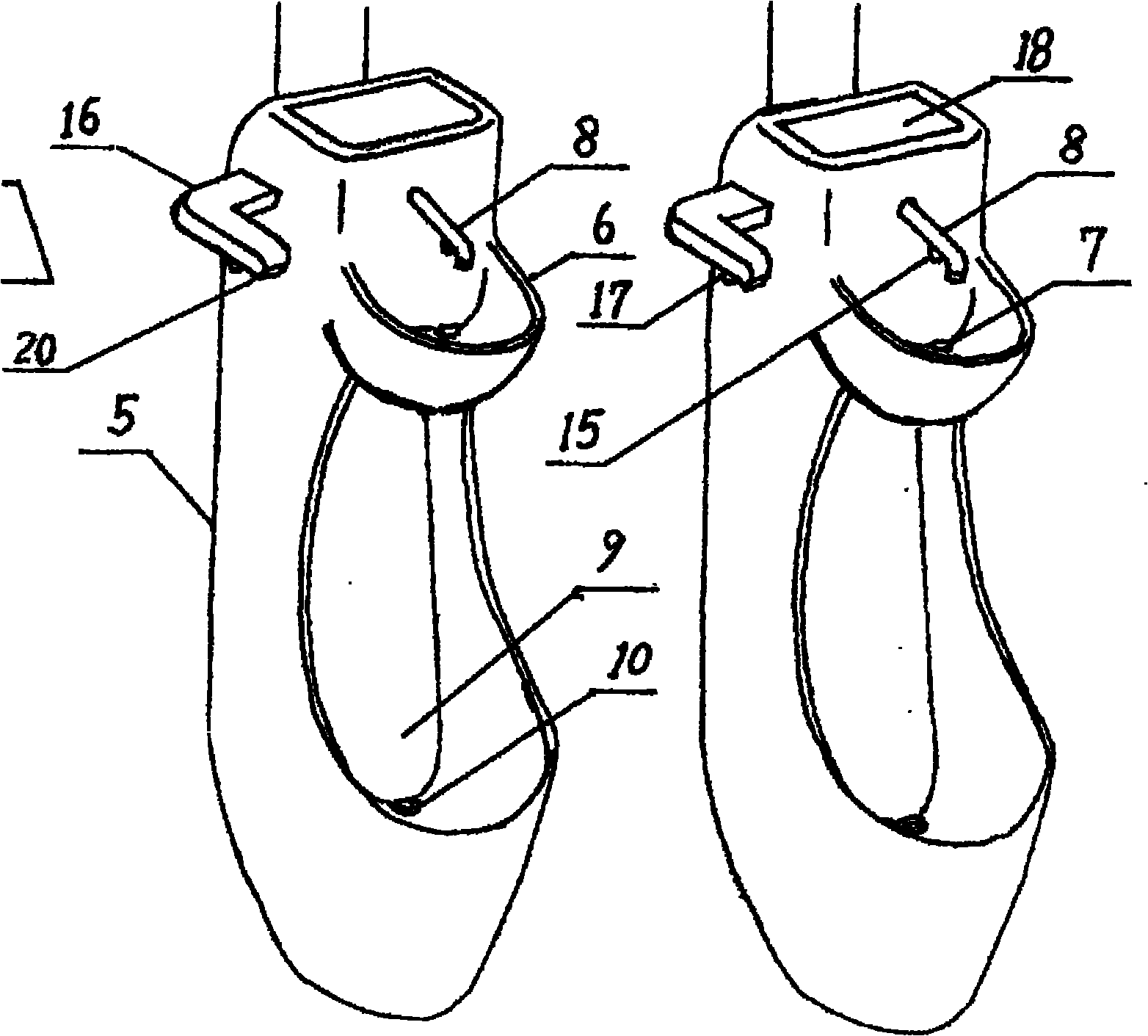 Control system of full natural energy water-saving vertical urinal