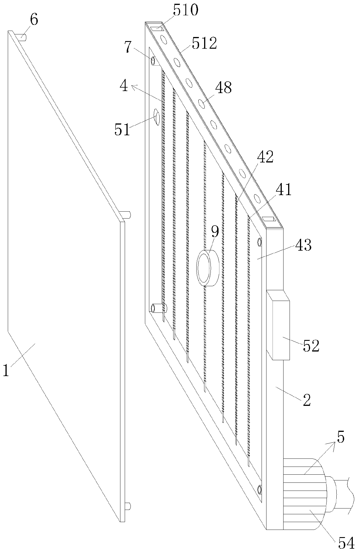 LED display screen module with temperature self-detection and deformation heat dissipation functions