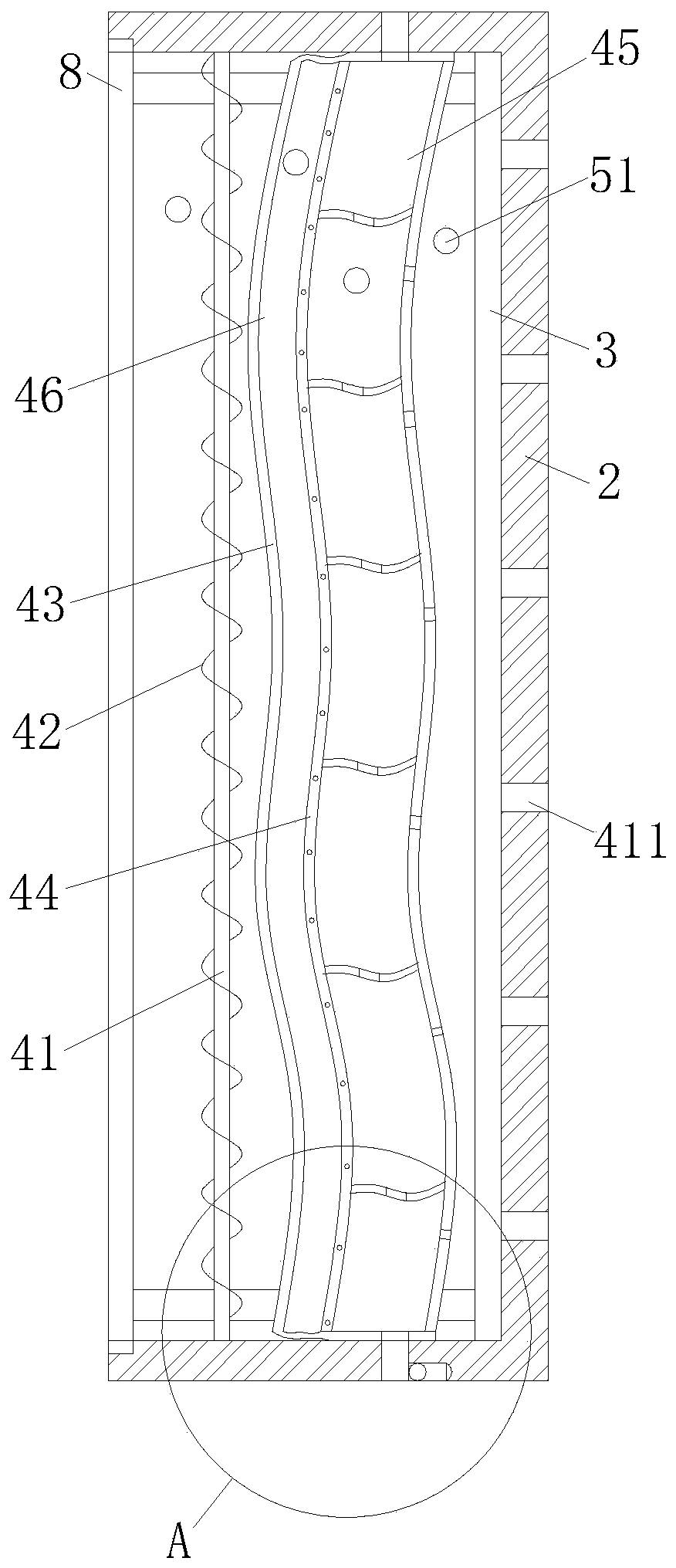 LED display screen module with temperature self-detection and deformation heat dissipation functions