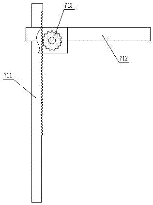 Knife feeding and relieving device of melon and fruit cutting machine