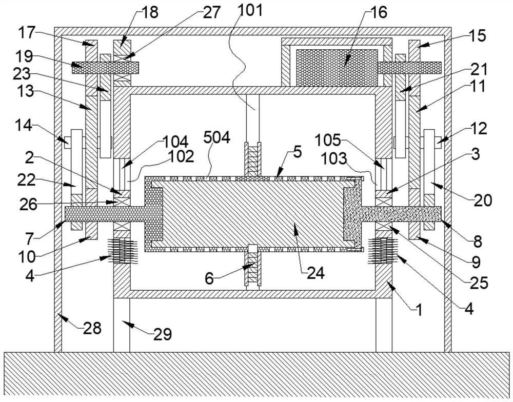 Take-up and pay-off structure of lithium battery new energy charging pile