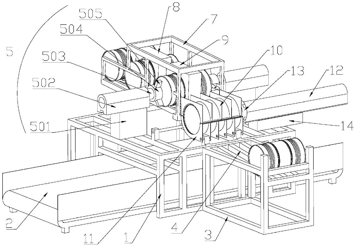 Cutting machine tool of steel drum cutting and dumping assembly line