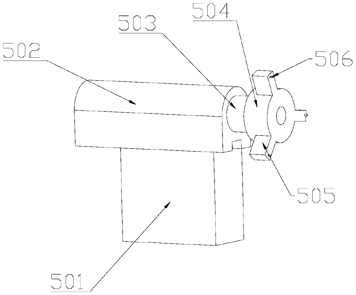 Cutting machine tool of steel drum cutting and dumping assembly line