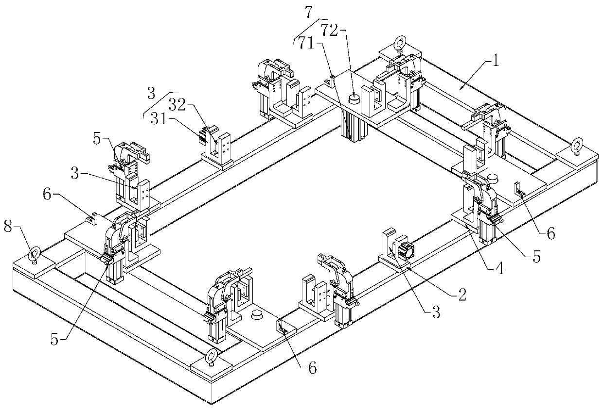 A precision welding tool for battery tray side beams