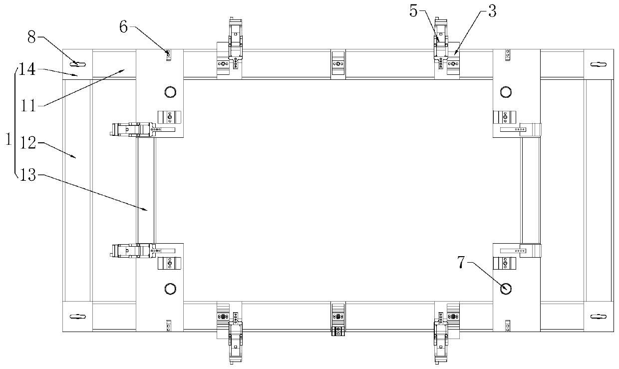 A precision welding tool for battery tray side beams