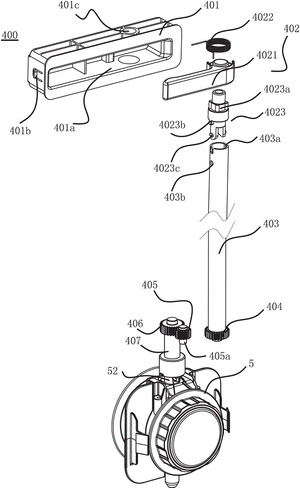 Valve opening/closing device for medium bulk container and container thereof