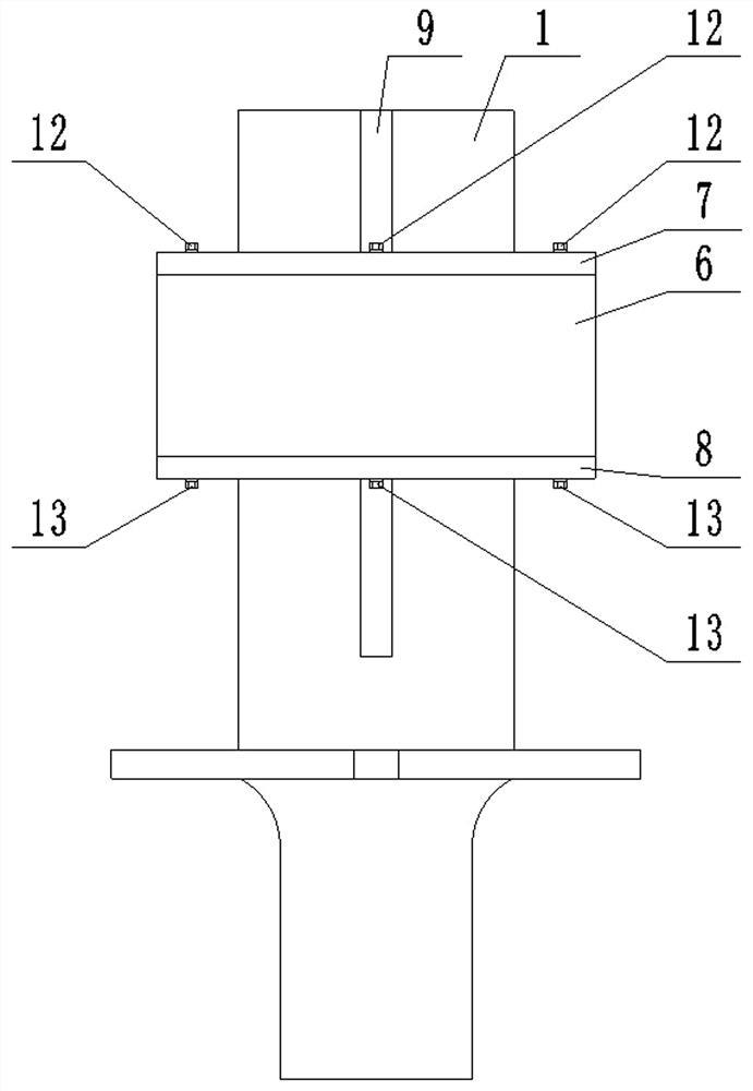 Ultrasonic amplitude-change pole with frequency modulation sucker