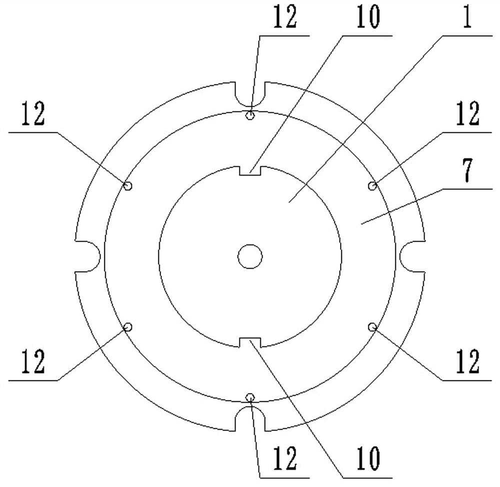 Ultrasonic amplitude-change pole with frequency modulation sucker