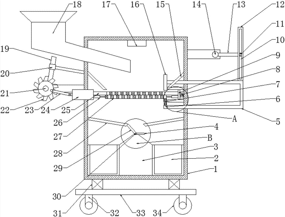 Efficient sand screening device for construction engineering