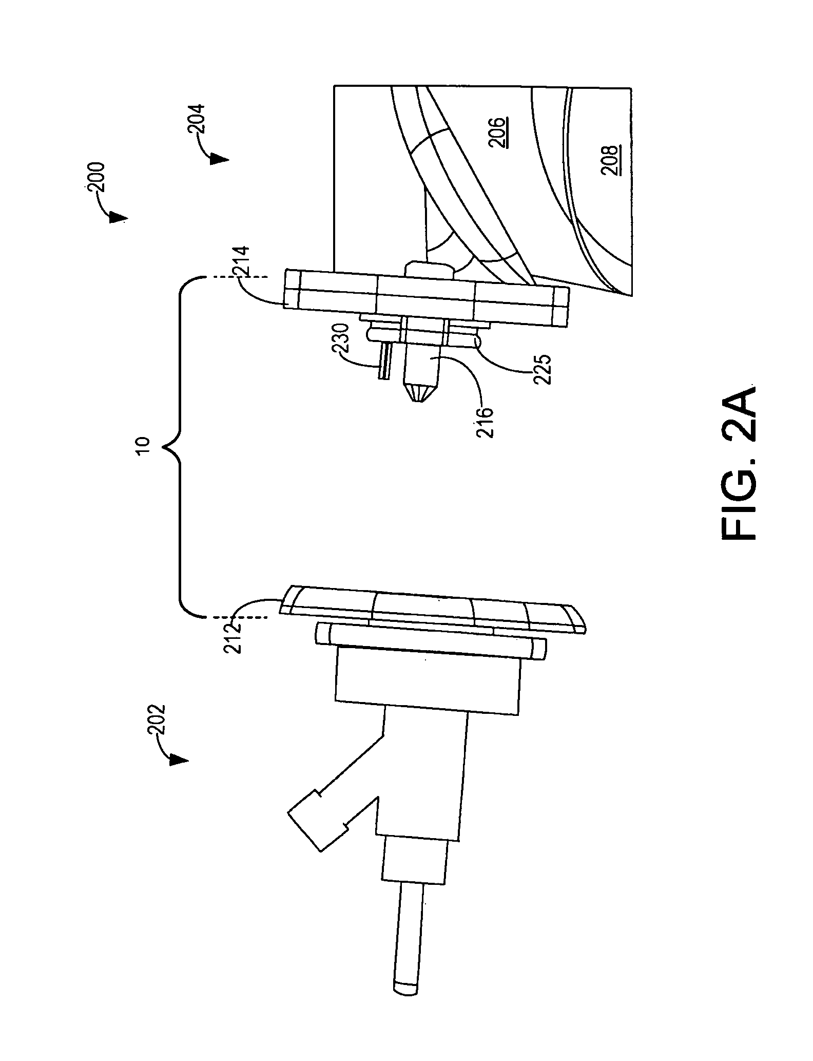 Liquid Injector Assembly with a Flanged Connector Connection