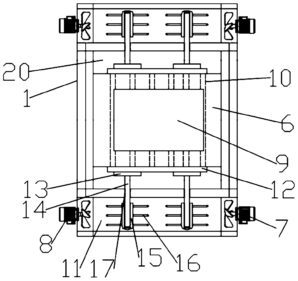 Efficient heat dissipation injection mold