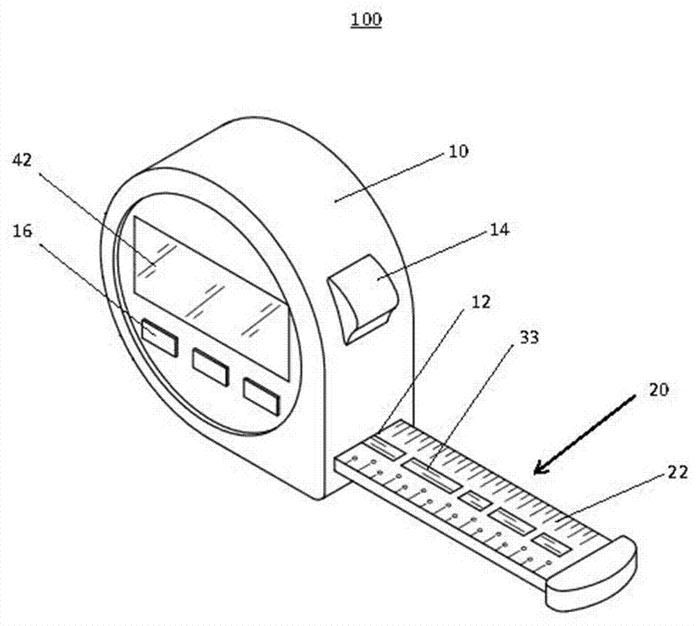 Electronic measuring device