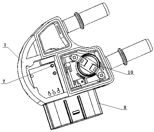 An integrated filter fuel heating and water level sensing device