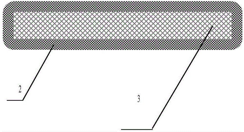 Oil absorption felt material with skin/core composite structure