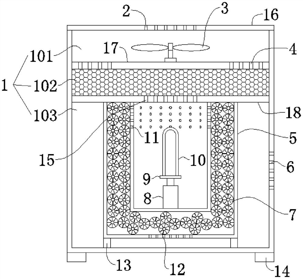 Method for degrading formaldehyde in air by using nano titanium dioxide photocatalyst