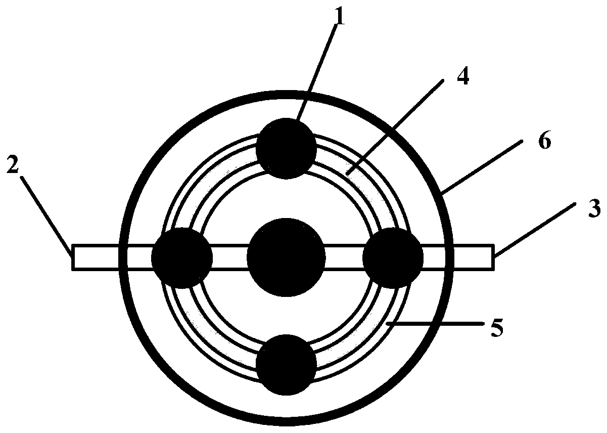 Air distributor system used in gas-solid heat exchange process and gas-solid heat exchange method