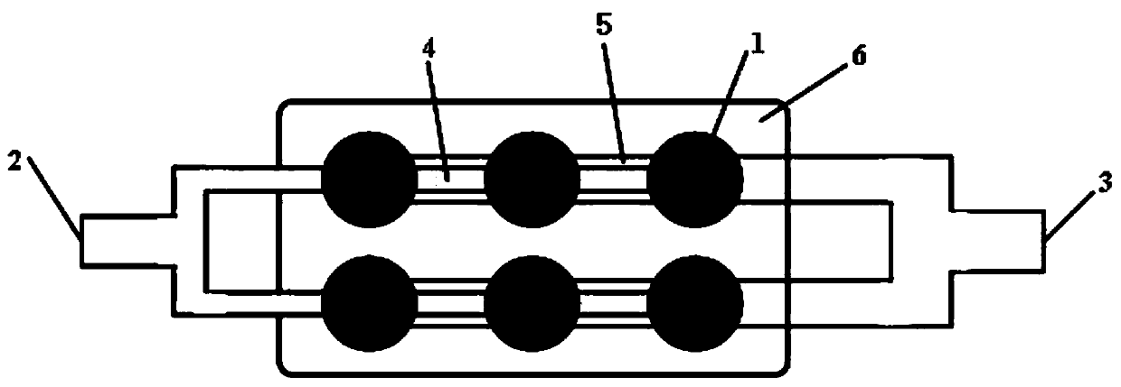 Air distributor system used in gas-solid heat exchange process and gas-solid heat exchange method