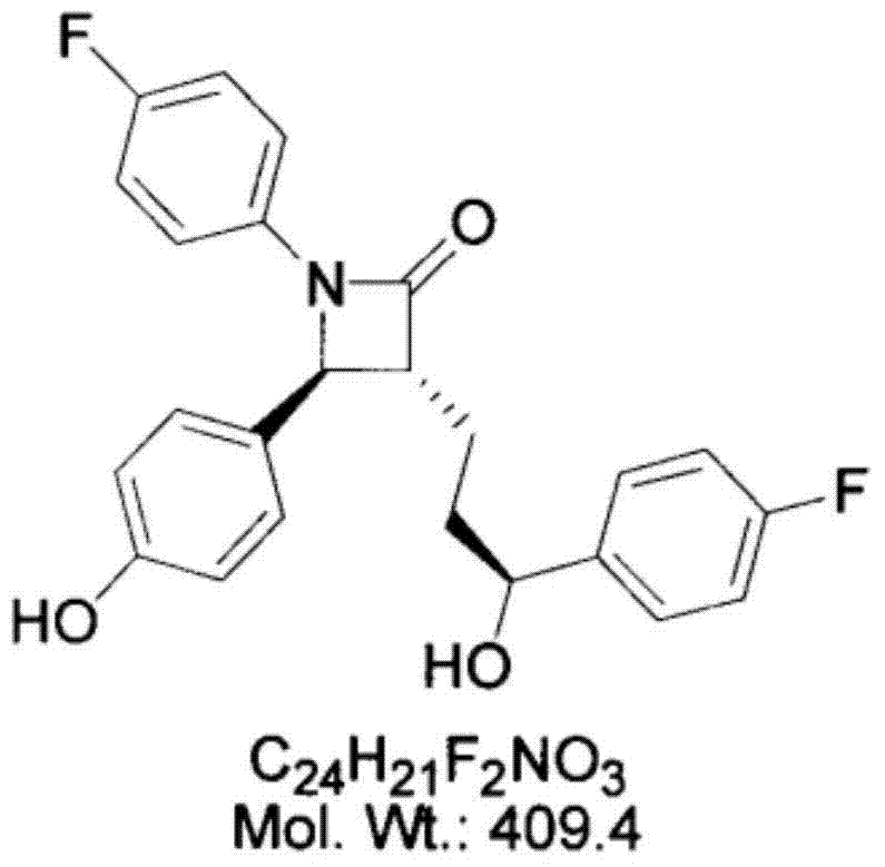 Preparation method of ezetimibe tablet