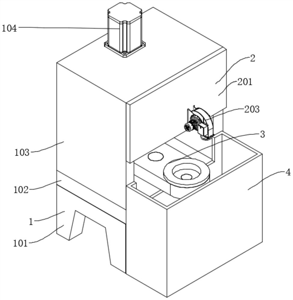 Running wheel forging and pressing device of electric pole steel die