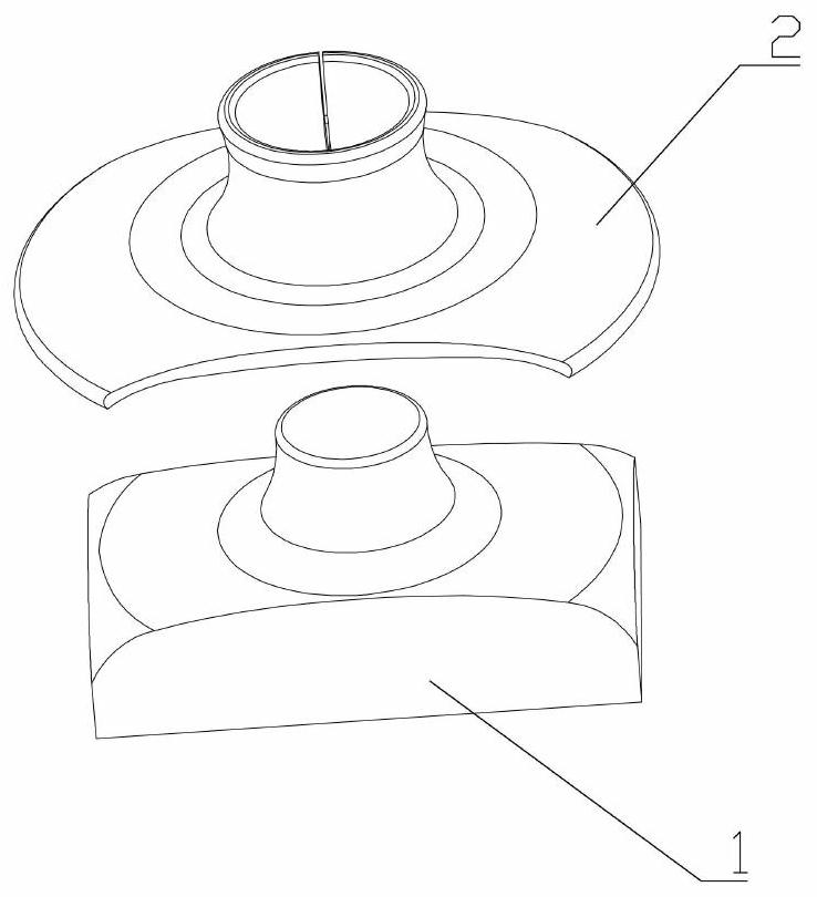 A cervical spine massage device