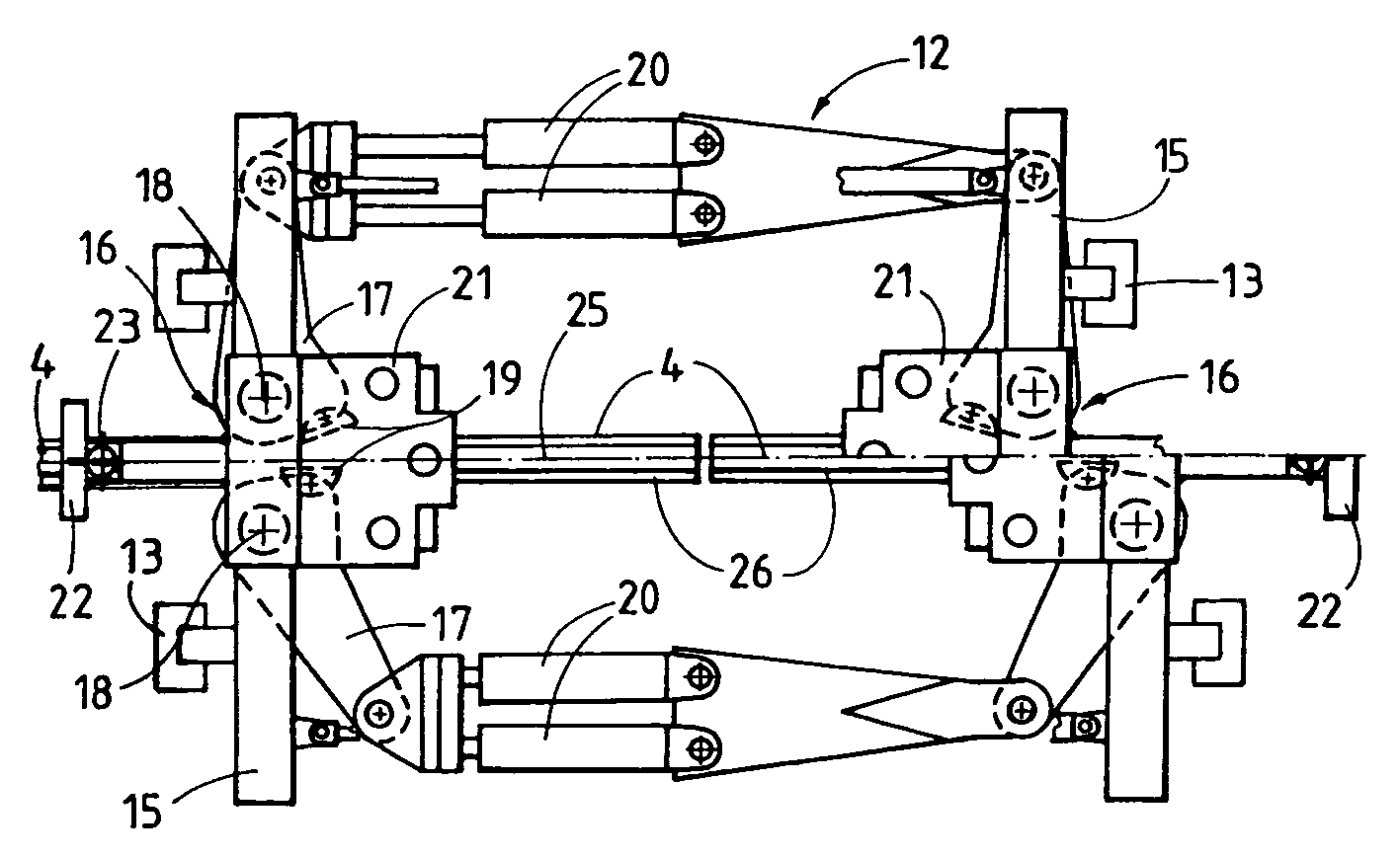 Machine and method for welding rails of a track