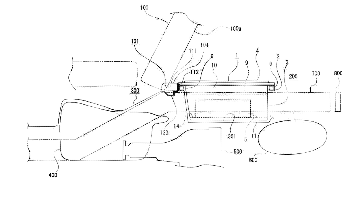 Vehicle body structure and onboard battery for vehicle