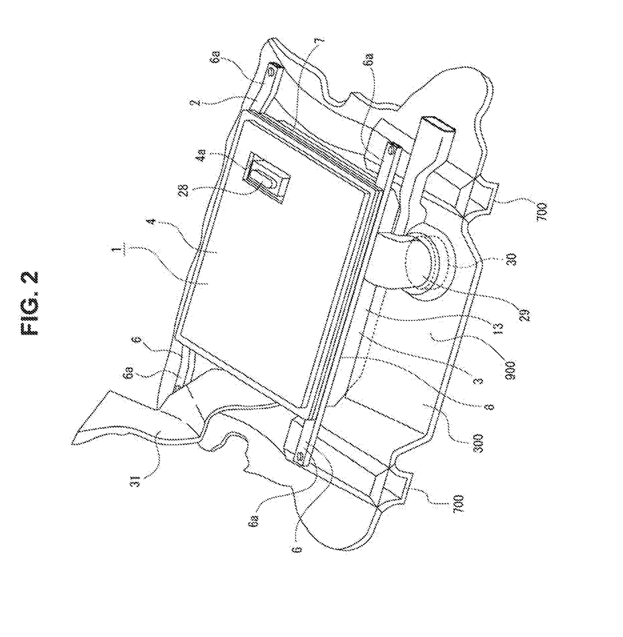 Vehicle body structure and onboard battery for vehicle