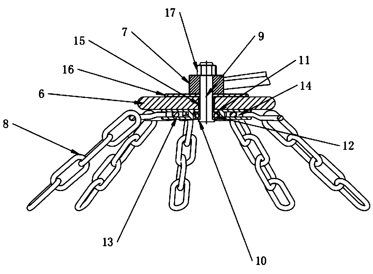 Antiskid method and device for automobile tires