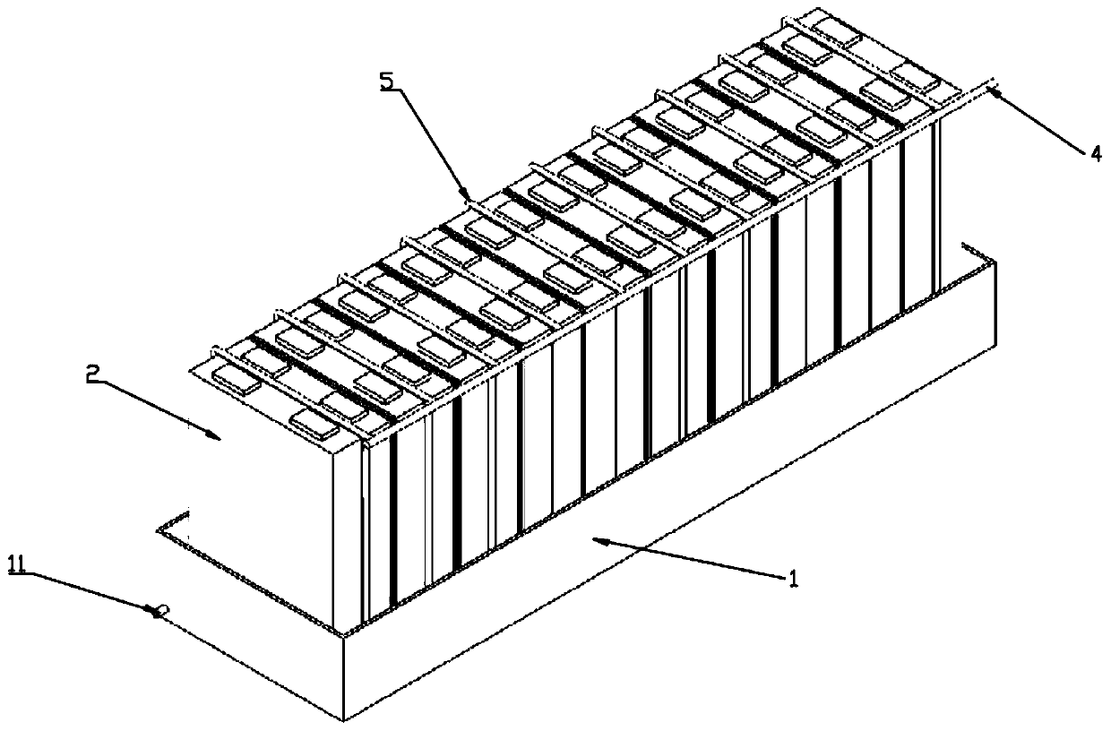 Power battery thermal management module based on liquid metal