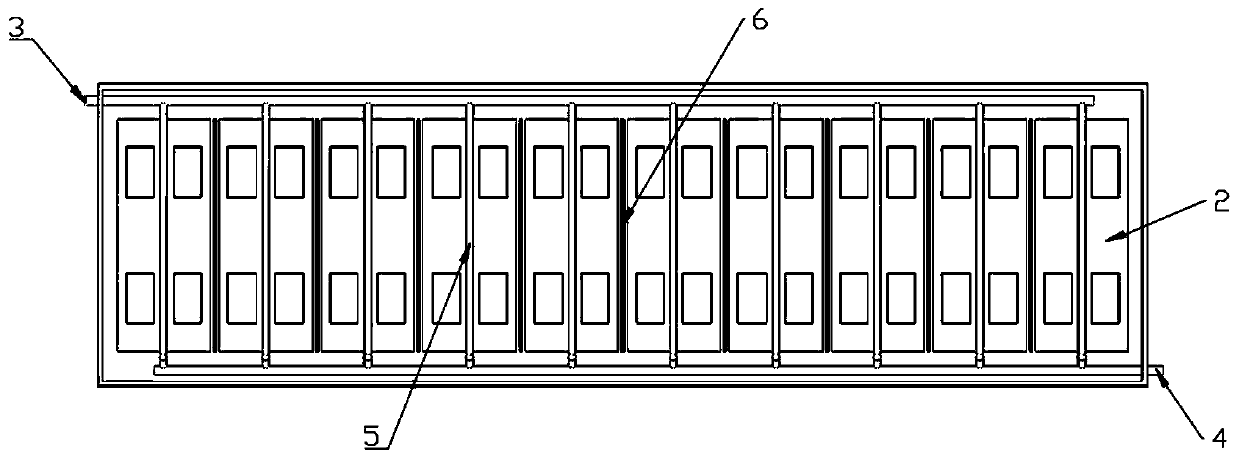 Power battery thermal management module based on liquid metal