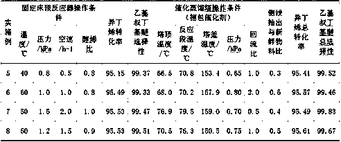 Ethyl tert-butyl ether etherification preparation process method