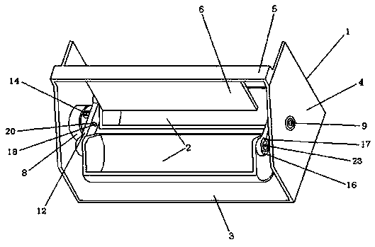 Double-trough automatic material returning device