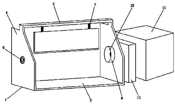 Double-trough automatic material returning device