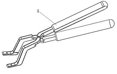 Special installation tool of internally-installed splayed plate in orthopaedic corrective surgery