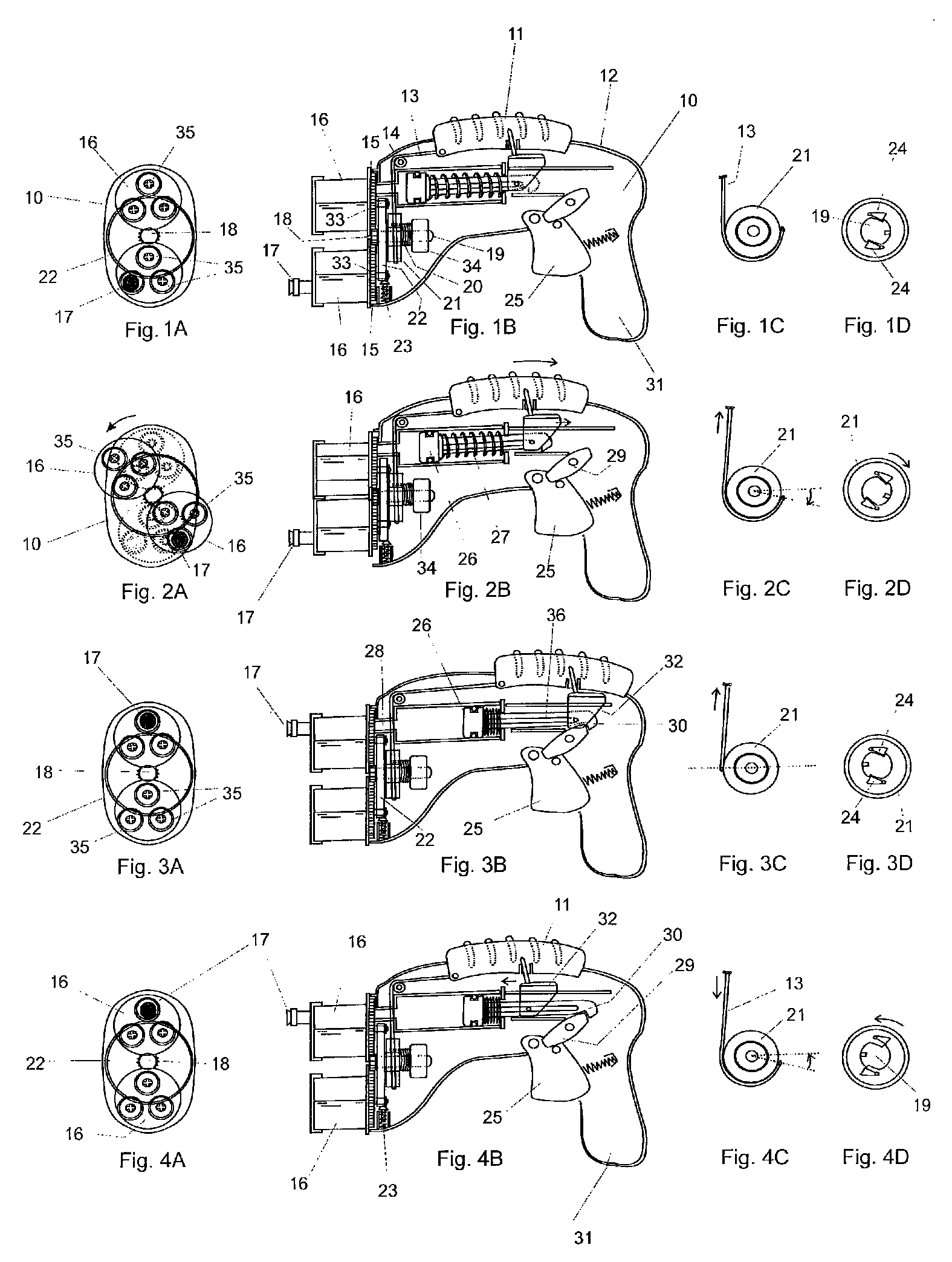 Toy multiple barrel gun